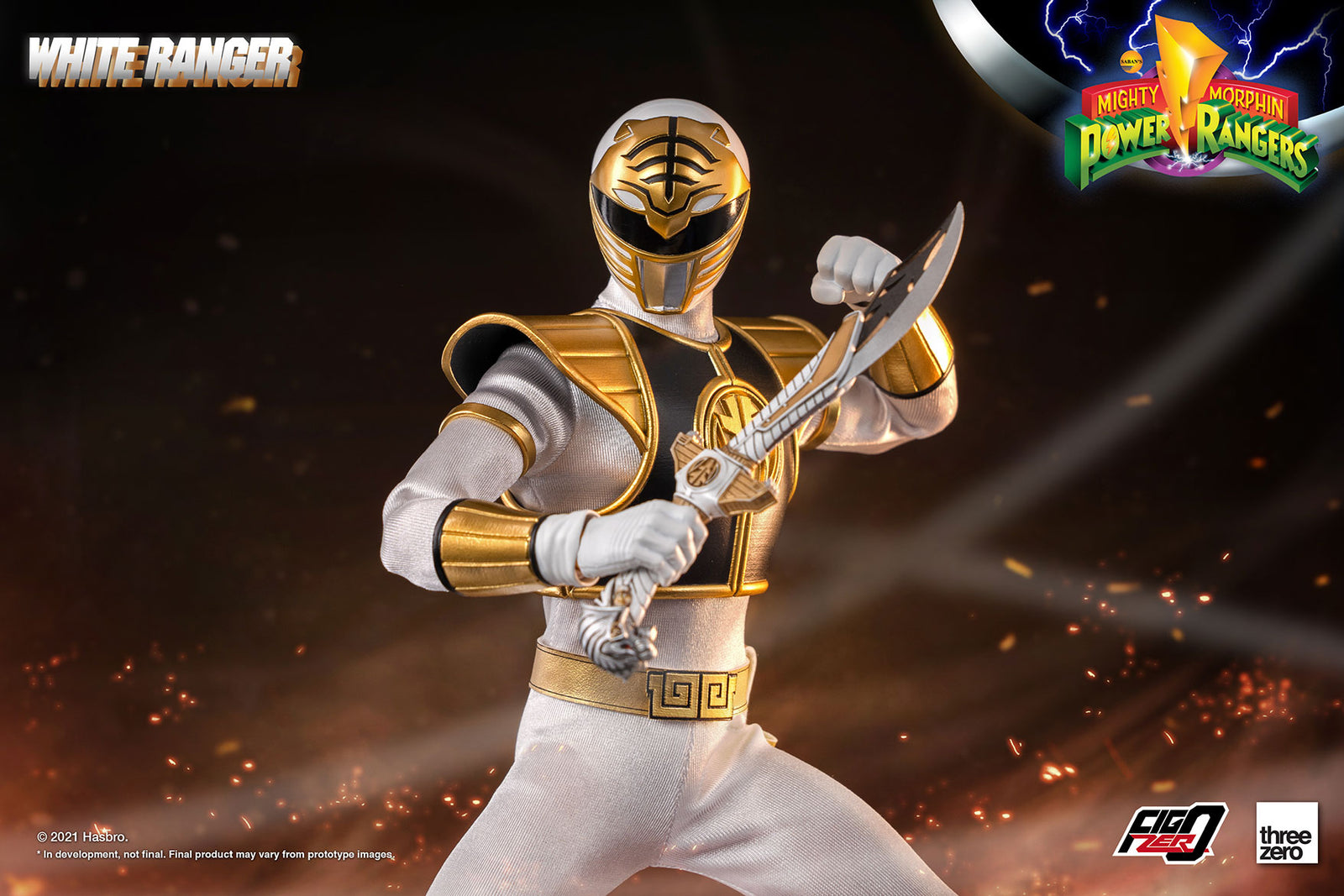ThreeZero White Ranger 1/6 Scale Figure
