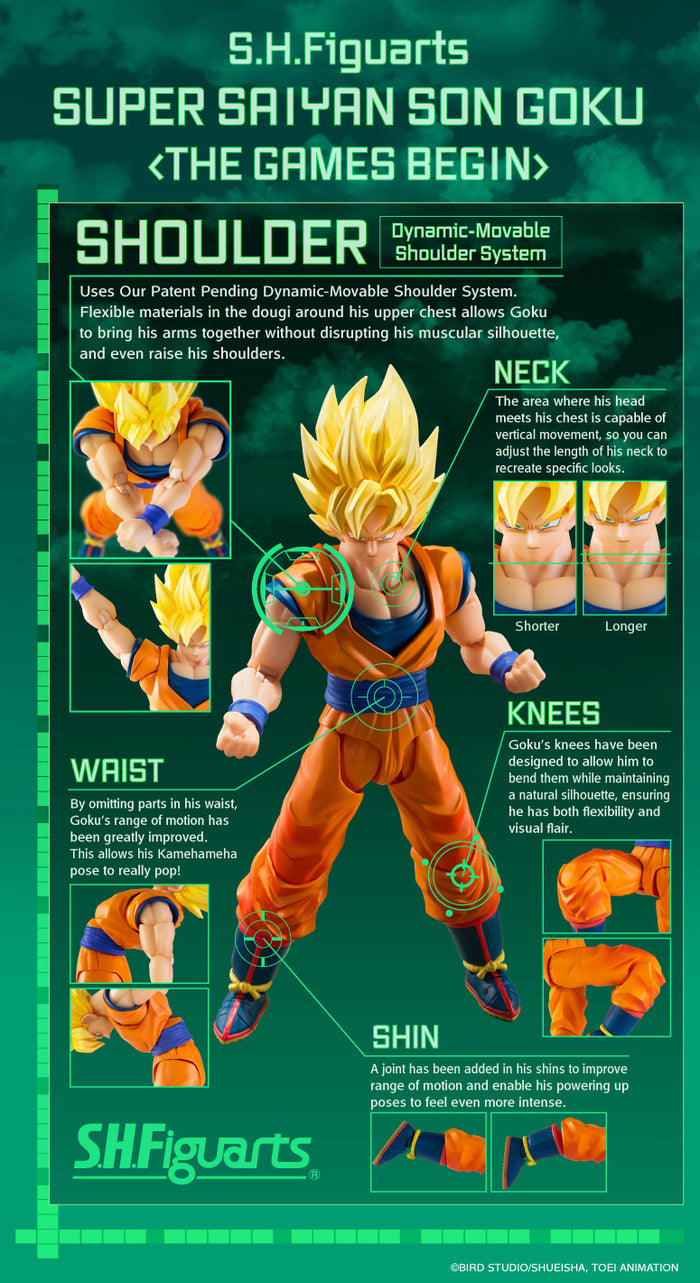 S.H.Figuarts11体セット SH Figuarts Super Saiyan Son Goku - The Games Begin