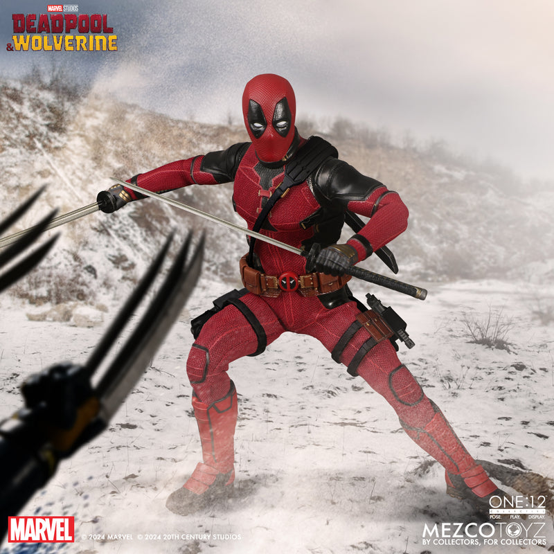 [PREORDER] Mezco One:12 Collective Deadpool DLX Action Figure - Deadpool & Wolverine