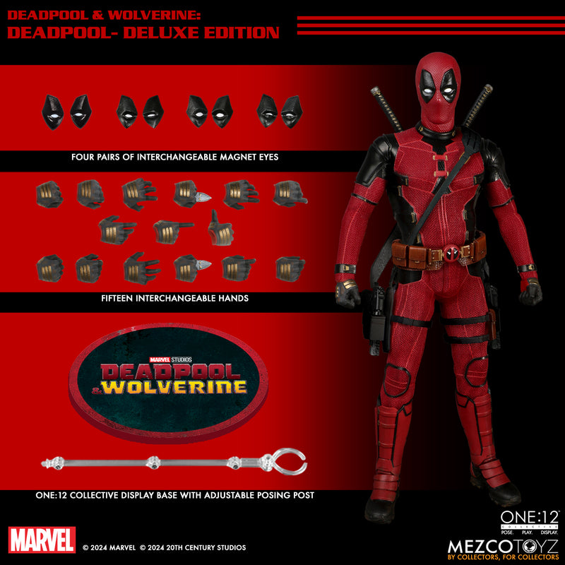 [PREORDER] Mezco One:12 Collective Deadpool DLX Action Figure - Deadpool & Wolverine