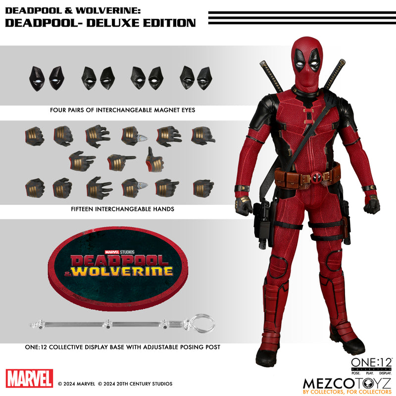 [PREORDER] Mezco One:12 Collective Deadpool DLX Action Figure - Deadpool & Wolverine