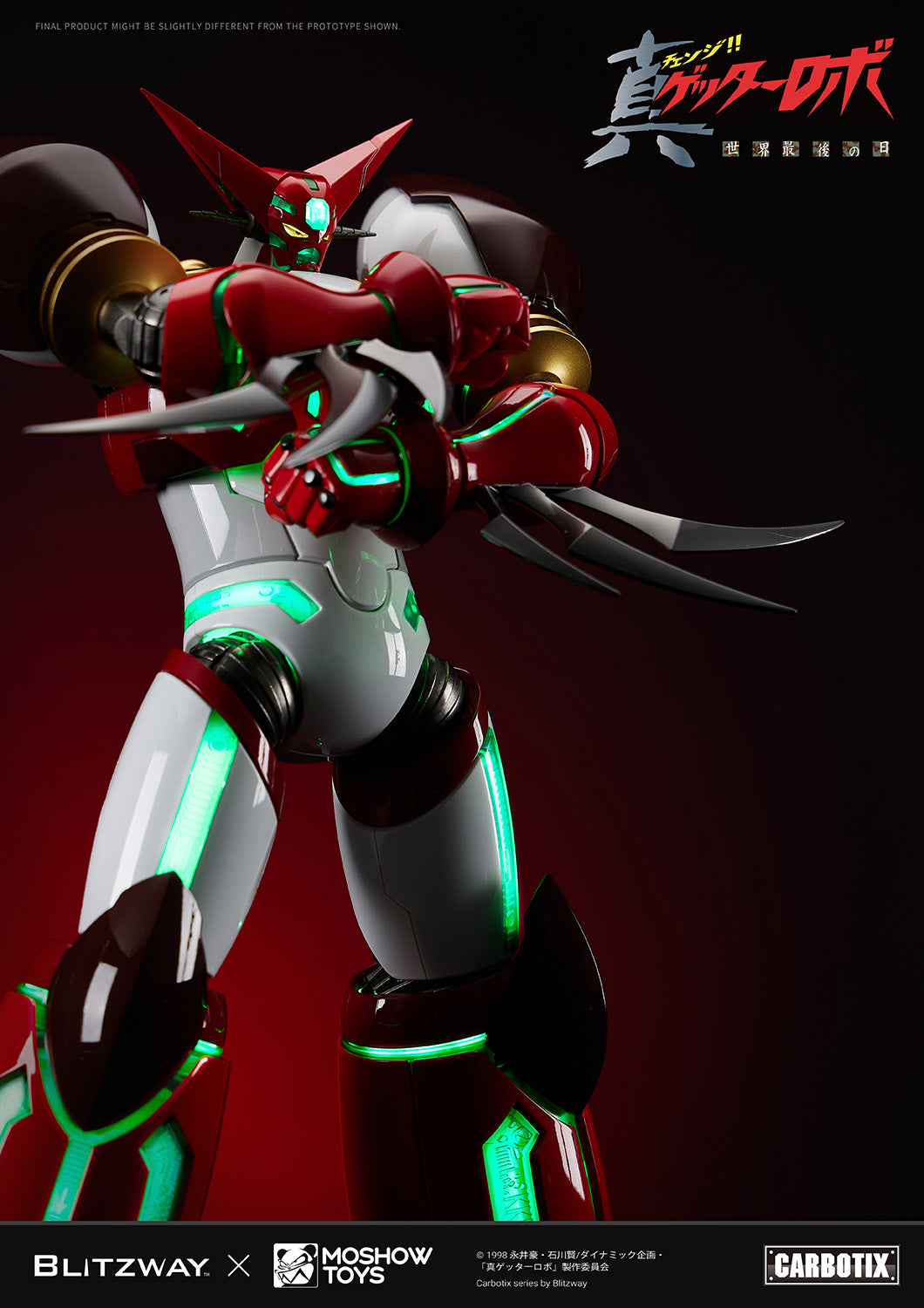 [PREORDER] MOSHOWTOYS Carbotix Shin Getter 1 - Getter Robo Armageddon