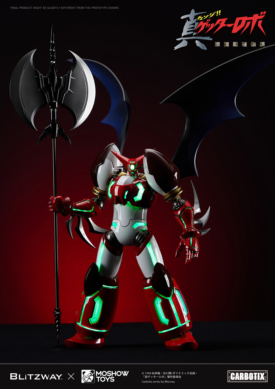 [PREORDER] MOSHOWTOYS Carbotix Shin Getter 1 - Getter Robo Armageddon