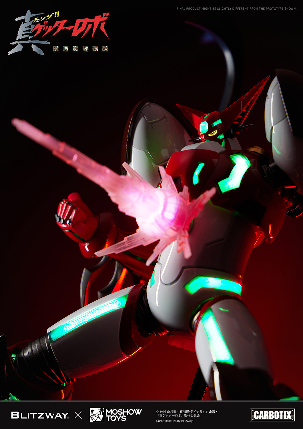 [PREORDER] MOSHOWTOYS Carbotix Shin Getter 1 - Getter Robo Armageddon