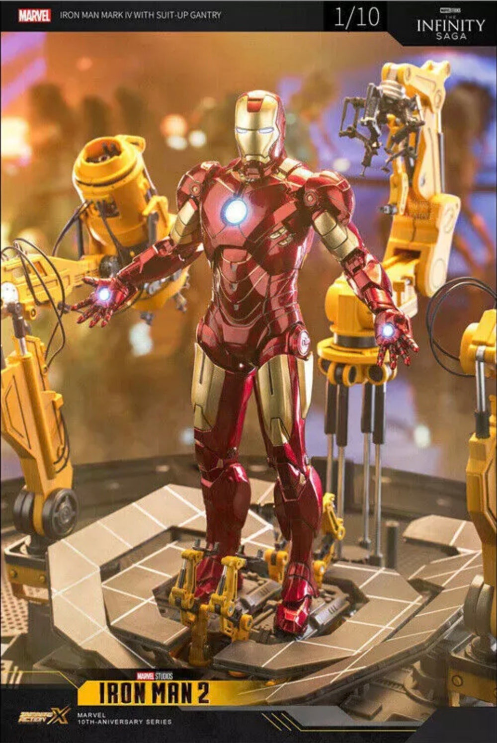 ZD Toys Iron Man Mark IV Suit Up Gantry Set
