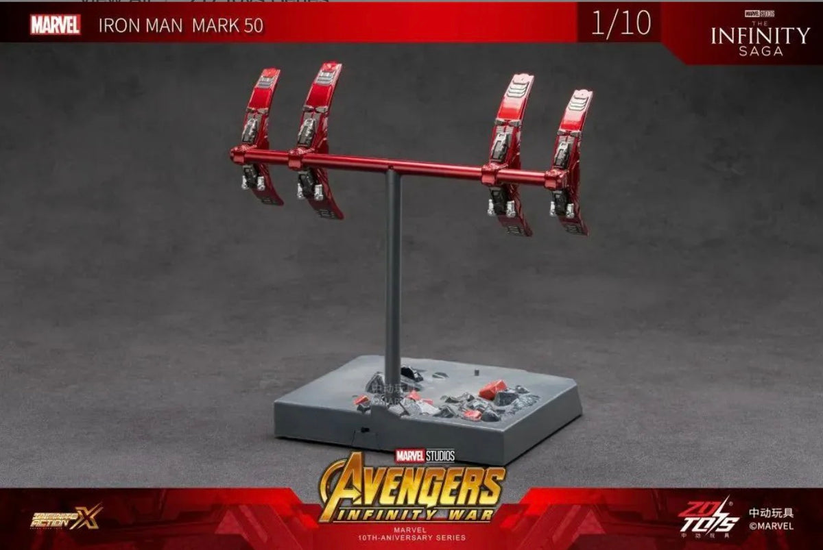 ZD Toys Iron Man Mark L Movie Scene Set