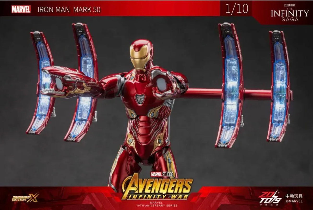 ZD Toys Iron Man Mark L Movie Scene Set