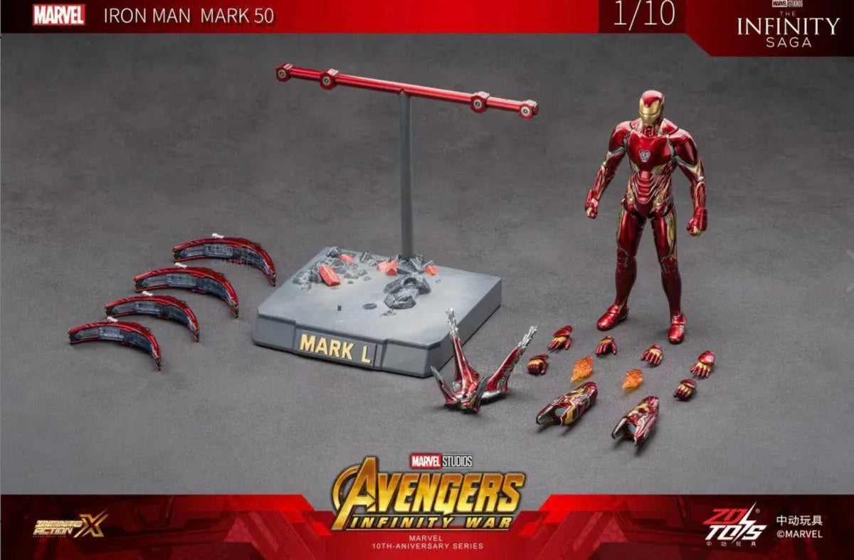 ZD Toys Iron Man Mark L Movie Scene Set