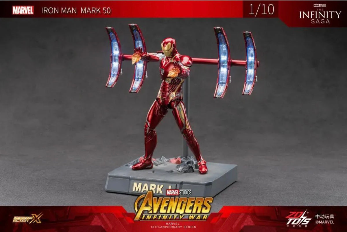 ZD Toys Iron Man Mark L Movie Scene Set