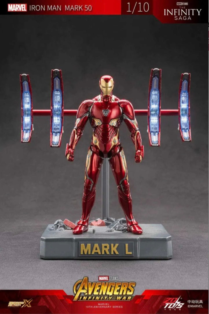 ZD Toys Iron Man Mark L Movie Scene Set