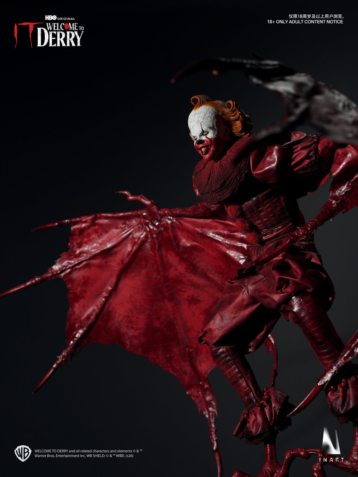 [PREORDER] INART Pennywise (Bloody Version) 1/6 Collectible Figure - IT: Welcome to Derry