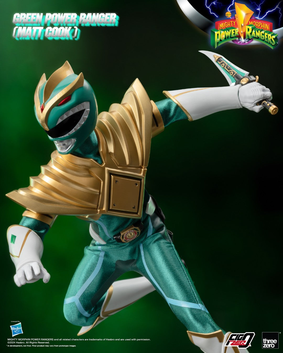 [PREORDER] FigZero Green Ranger (Matt Cook) Chaos Energy Version - Mighty Morphin Power Rangers