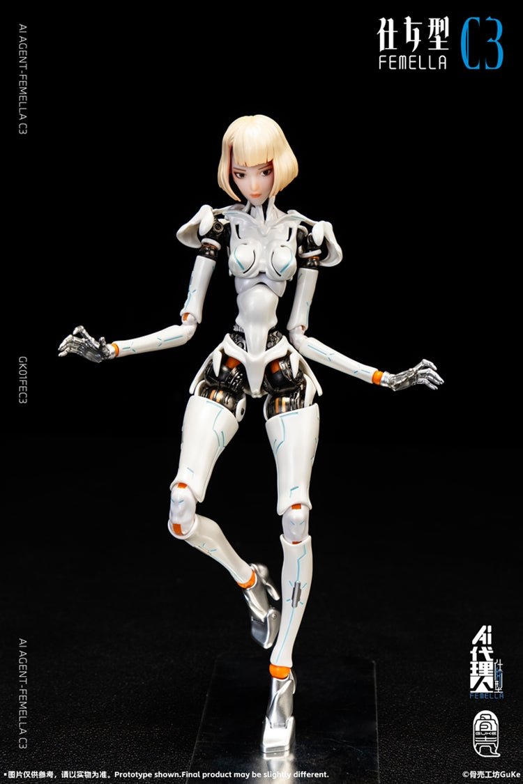 [PREORDER] GUKE Agent-Femella C3 1/2 Action Figure - Solid Color Ver