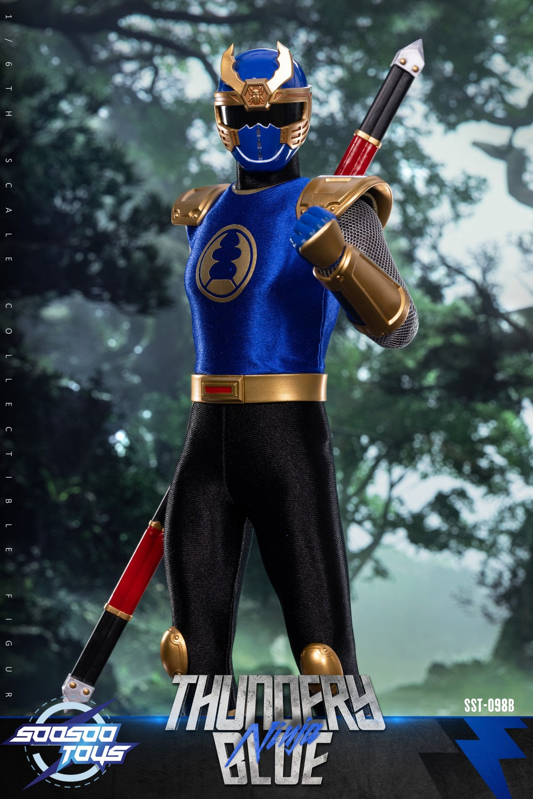 [PREORDER] Soosootoys SST098 Thundery Red & Blue Ninja 1/6 Action Figure Set