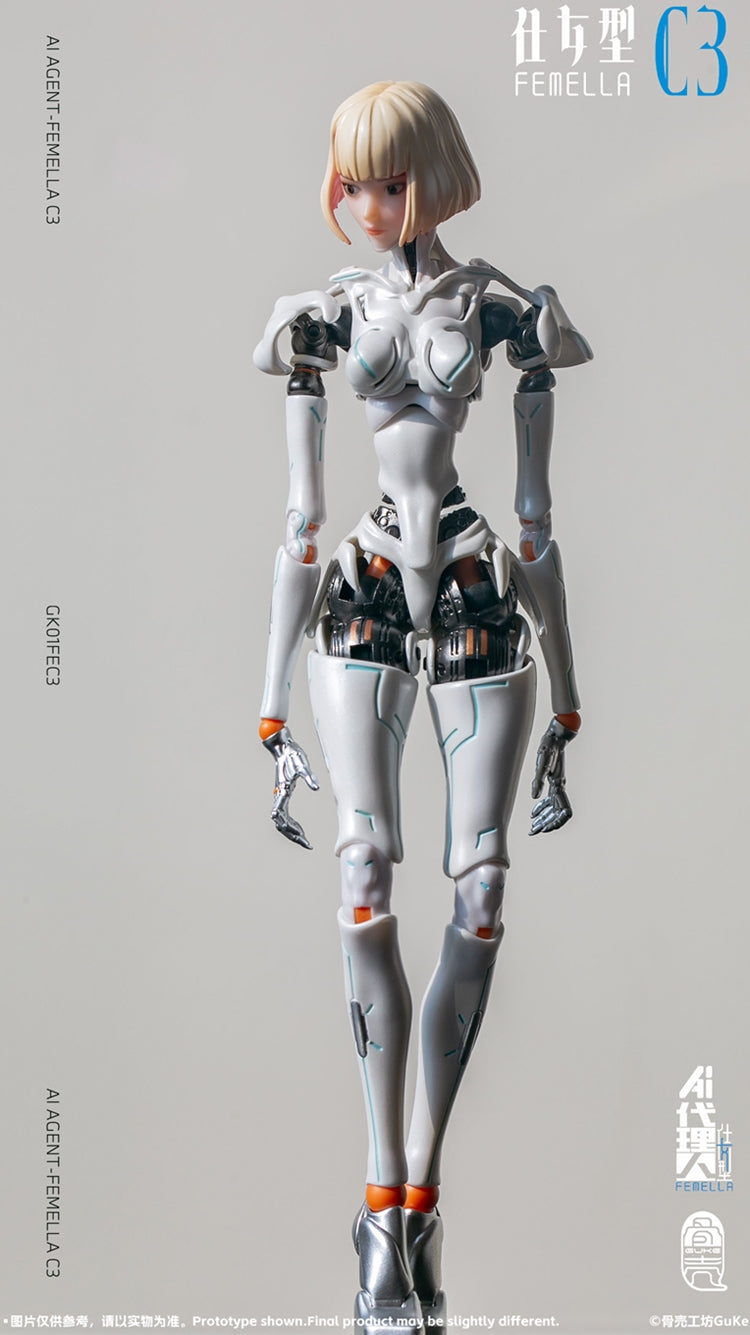 [PREORDER] GUKE Agent-Femella C3 1/2 Action Figure - Solid Color Ver