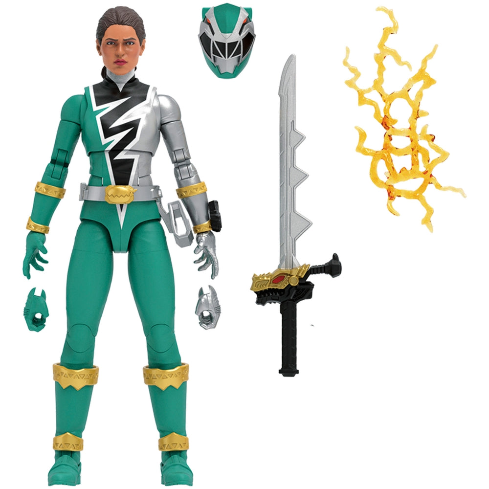 Power Rangers Dino Fury, Ranger Vert avec Manche Sprint, Figurine de 15 cm avec clé Dino Fury et Sabre Chromafury Multicolore Power Rangers Dino Fury, Ranger Vert avec Manche Sprint, Figurine de 15 cm avec clé Dino Fury et Sabre Chromafury Multicolore