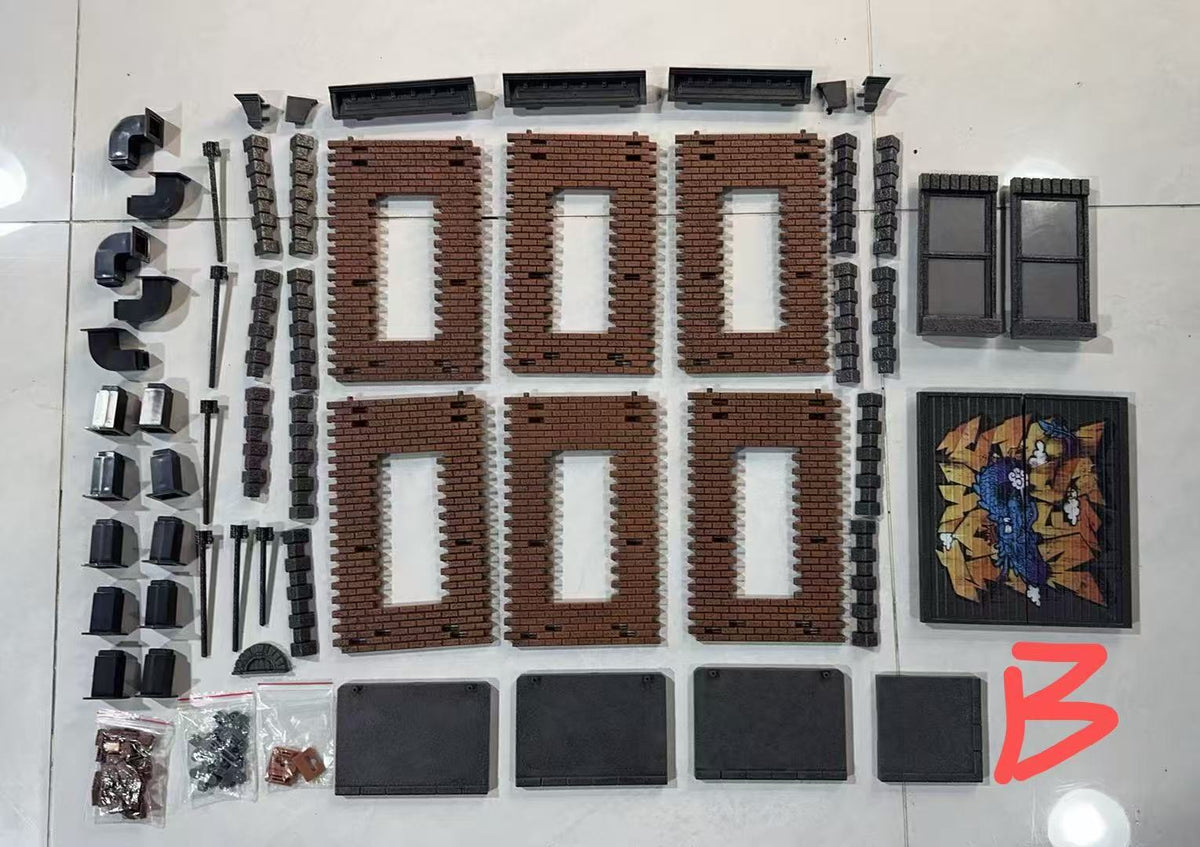 [PREORDER] Toys Nest 1/12 City Facade Diorama - Rollup Door