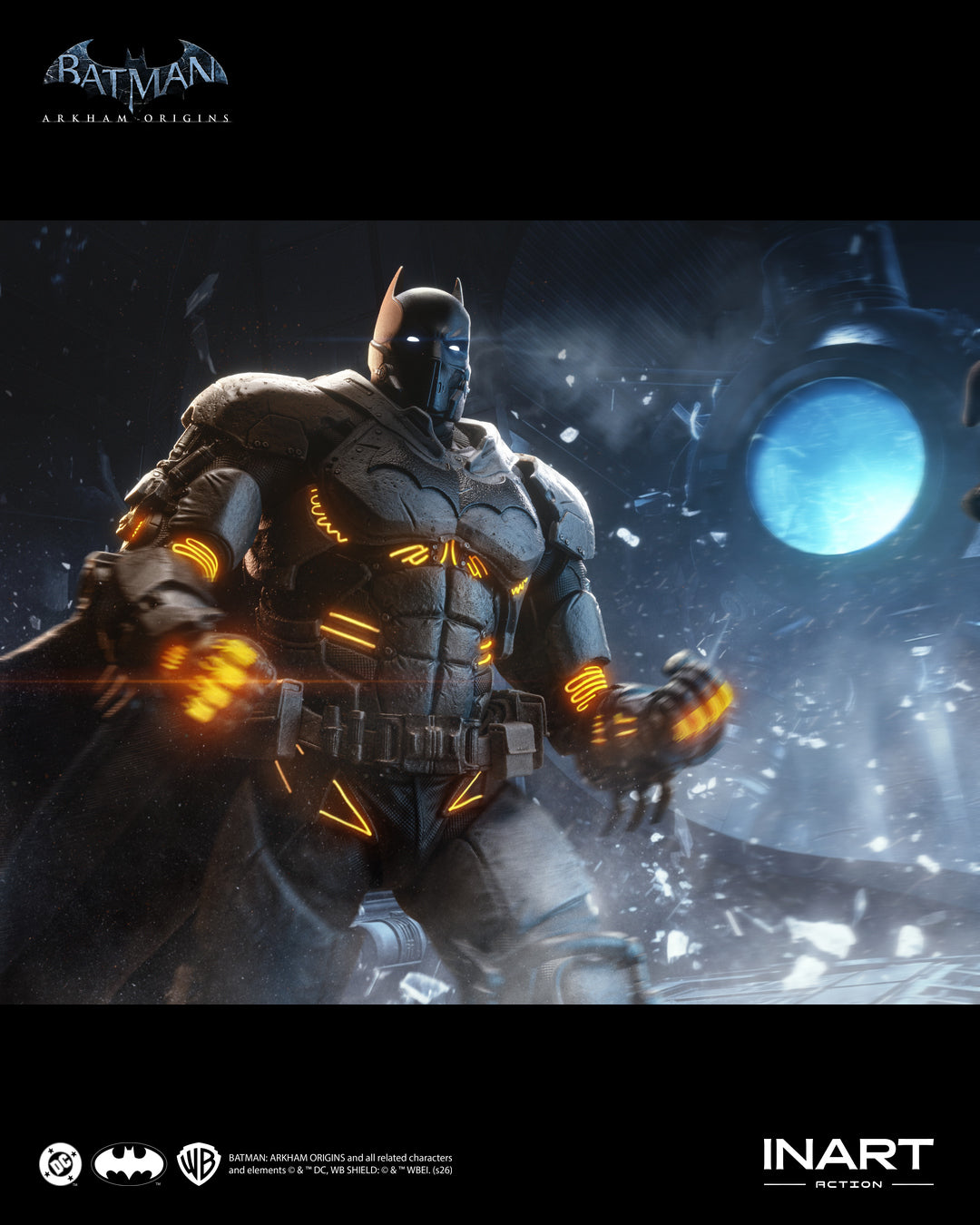 [PREORDER] INART Action Batman (XE Suit) 1/12 Action Figure - Batman: Arkham Origins