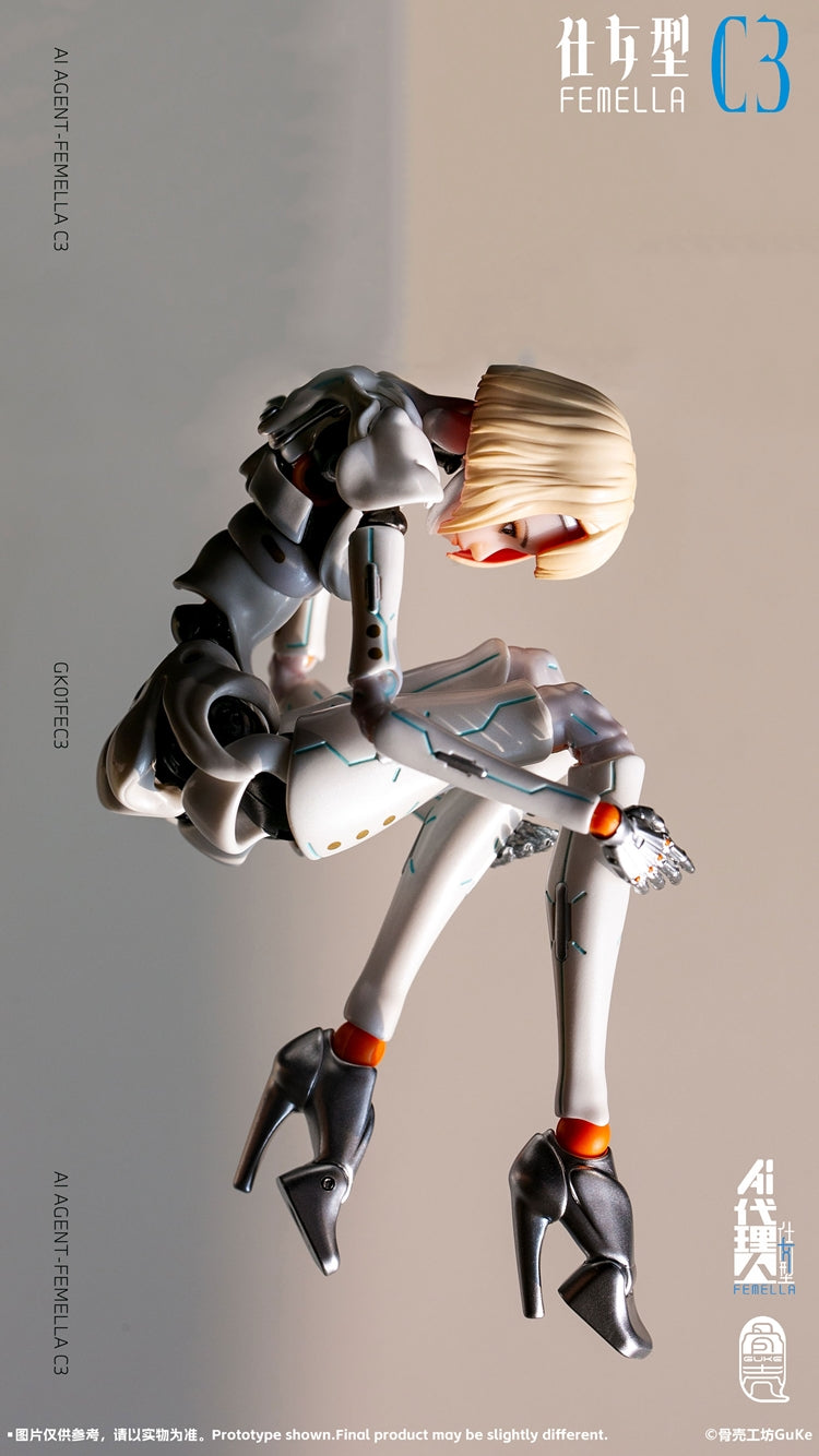 [PREORDER] GUKE Agent-Femella C3 1/2 Action Figure - Solid Color Ver