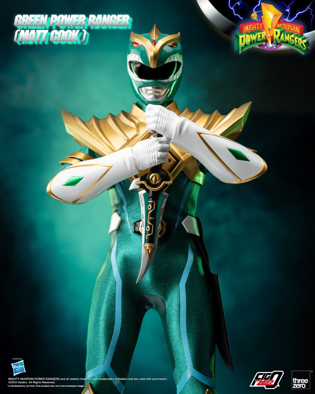[PREORDER] FigZero Green Ranger (Matt Cook) Chaos Energy Version - Mighty Morphin Power Rangers