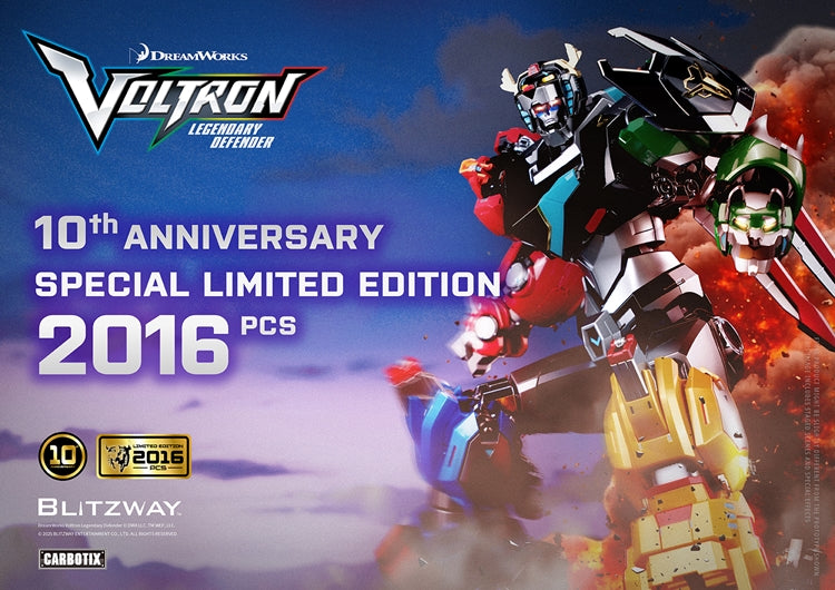 [PREORDER] Blitzway CARBOTIX Voltron Legendary Defender 10th Anniversary Limited Edition