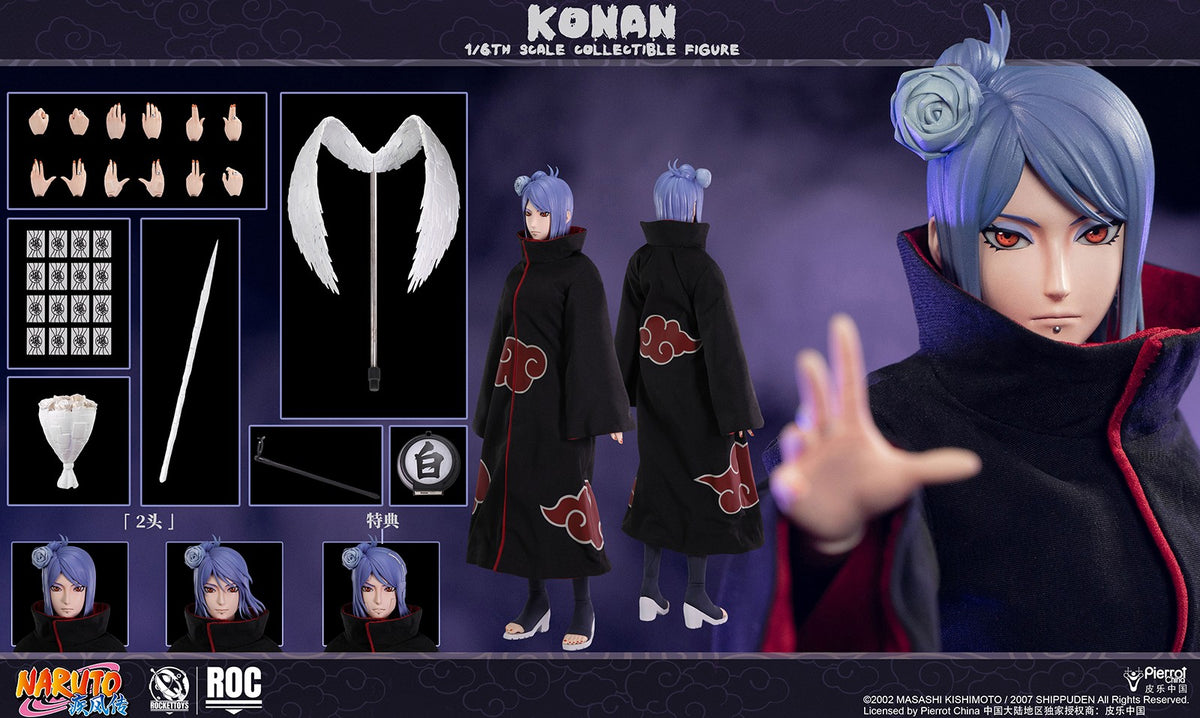 [PREORDER] ROCKET TOYS Konan Xiaonan - Naruto 1/6 Scale Action Figure