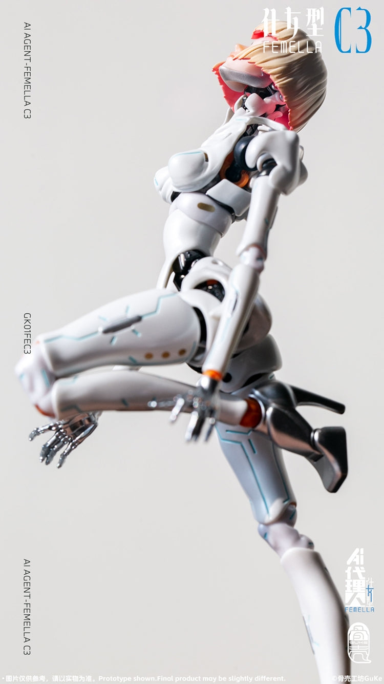 GUKE Agent-Femella C3 1/2 Action Figure - Solid Color Ver