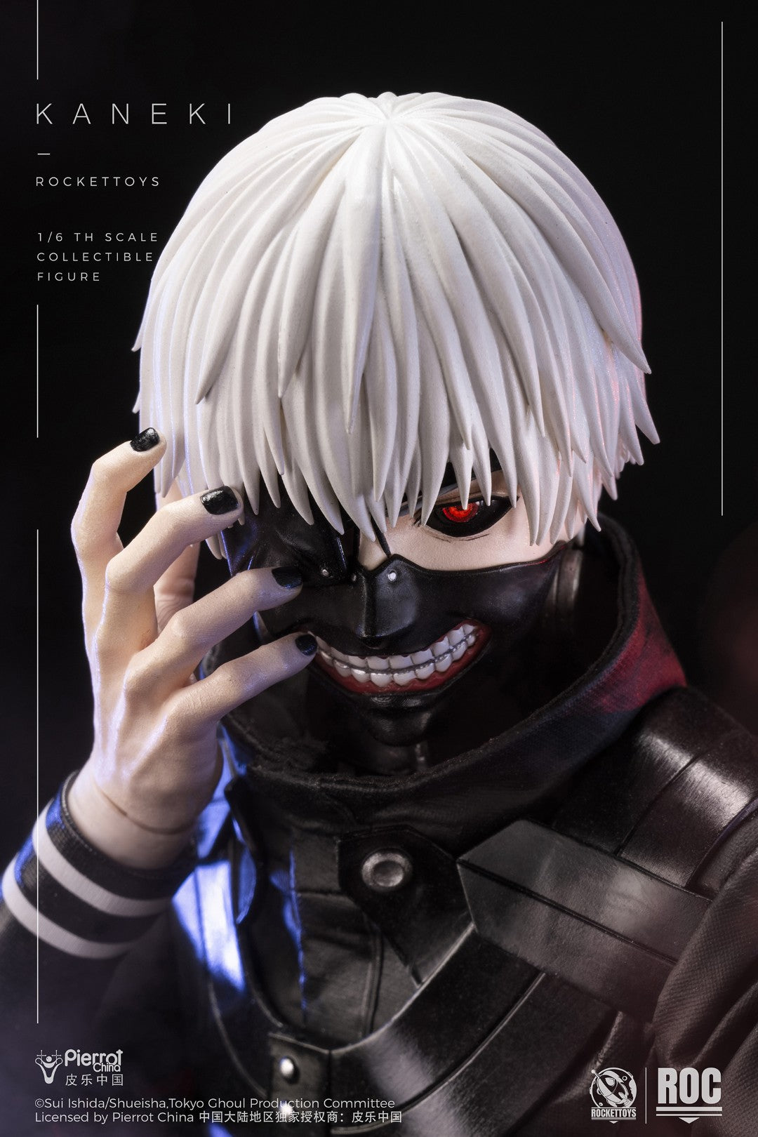[PREORDER] ROCKET TOYS Ken Kaneki Battle Suit Ver - Tokyo Ghoul 1/6 Scale Action Figure