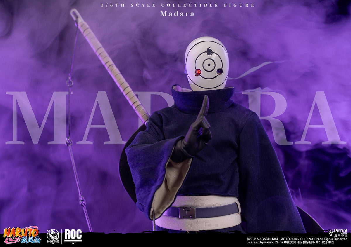 [PREORDER] ROCKET TOYS Madara Uchiha (White Mask) - Naruto 1/6 Scale Action Figure