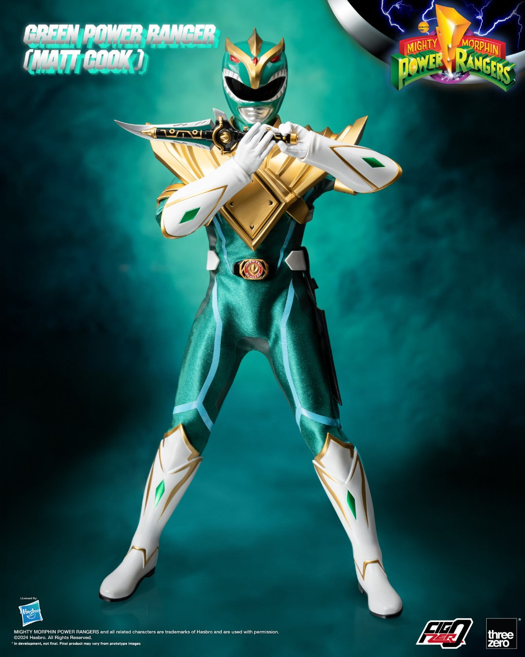 [PREORDER] FigZero Green Ranger (Matt Cook) Chaos Energy Version - Mighty Morphin Power Rangers