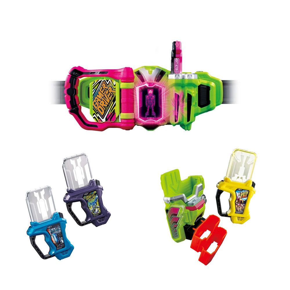 SUPER BEST DX Gamer Driver, Gashat & Holder Set