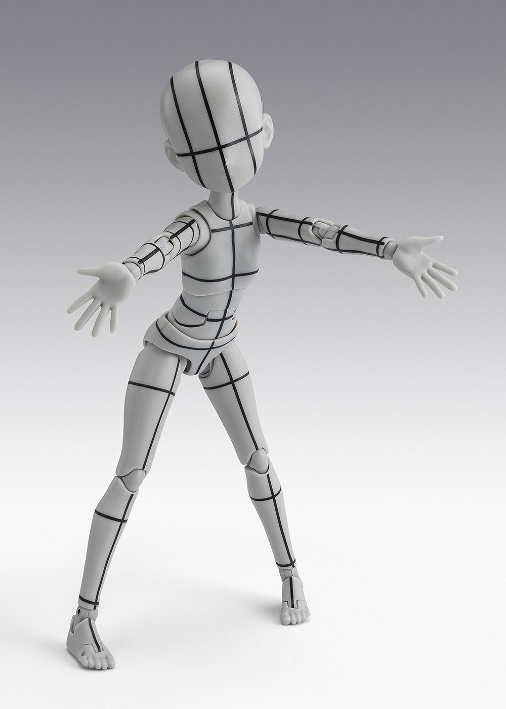 SH Figuarts Body-Chan Wireframe Ken Sugimori Edition (Gray Color Ver)