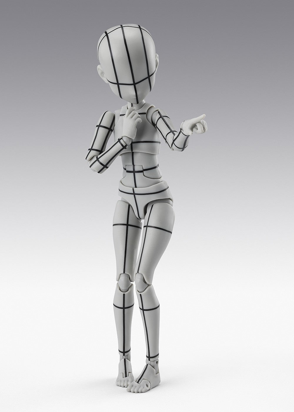 SH Figuarts Body-Chan Wireframe Ken Sugimori Edition (Gray Color Ver)