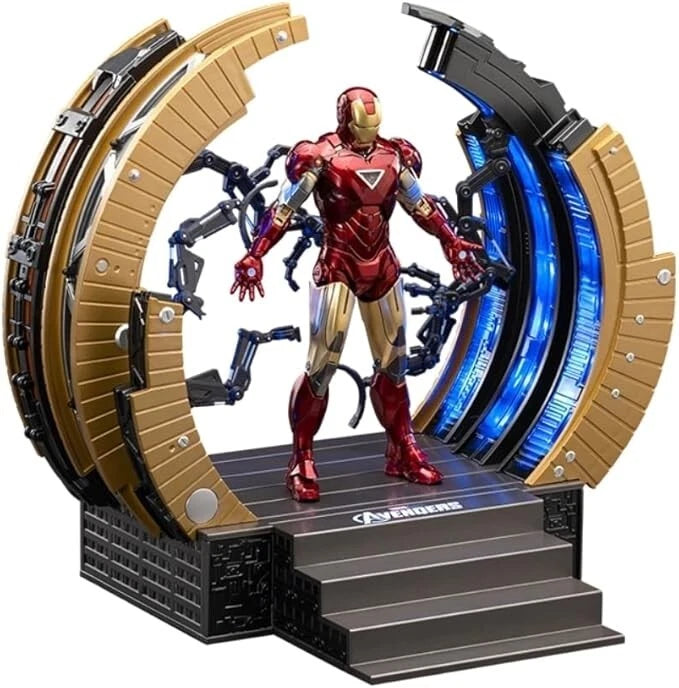 ZD Toys Iron Man Mark VI Suit Up Gantry 1/10 Action Figure Set