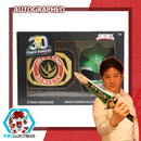 [PREORDER] Shiro Izumi Autographed Smashies Morpher & Green Helmet - Anime NYC 2025