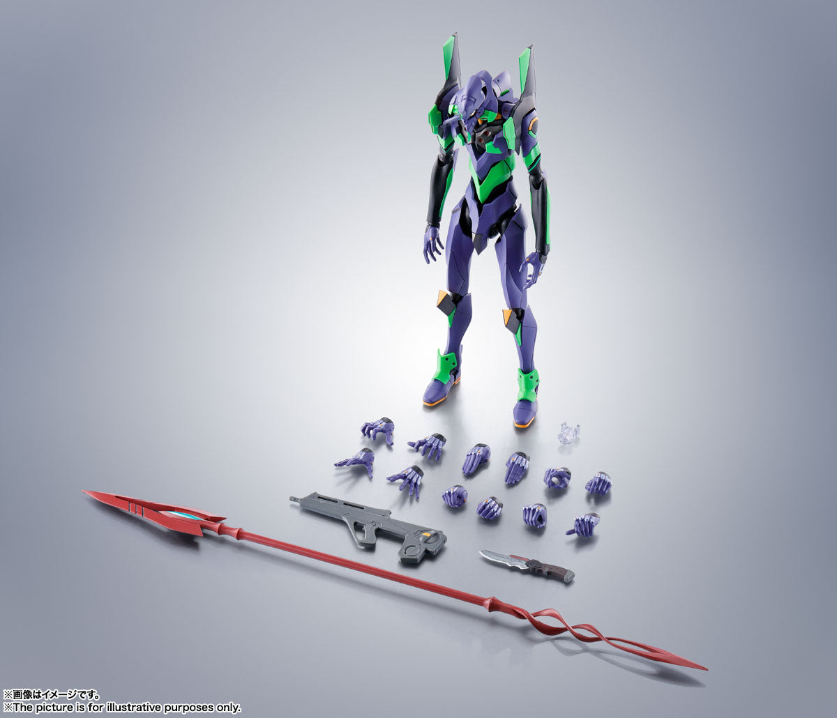 ROBOT Damashii (SIDE EVA) Evangelion Unit 1 w/ Cassius Spear (Renewal Color Edition)