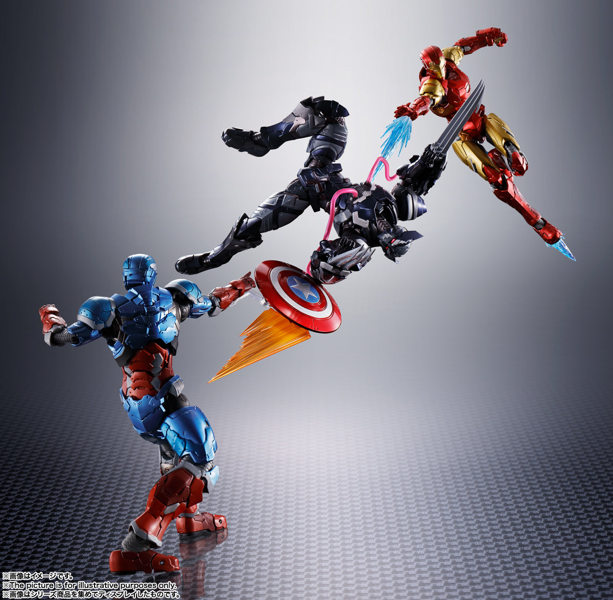 SH Figuarts Tech-on Avengers Venom Symbiote Wolverine