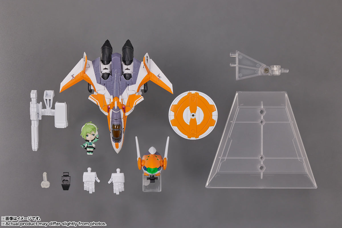 [PREORDER] Macross Tiny Session VF-31E Siegfried (Chuck Mustang Use) w/ Reina Prowler