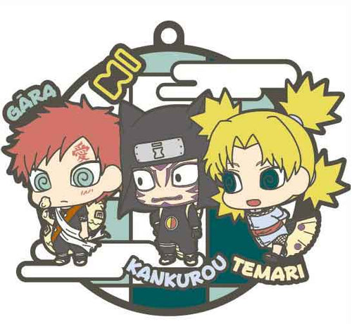 Naruto Shippuden Buddy Colle Rubber Mascot - Three-man Cell