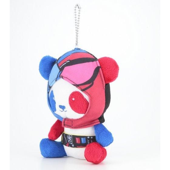 ROG Kamen Rider Build Masked Panda Plush Mascot Keychains