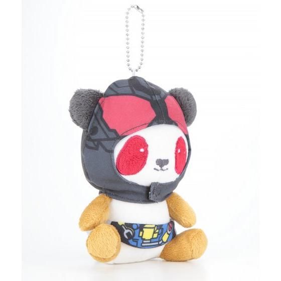 ROG Kamen Rider Build Masked Panda Plush Mascot Keychains