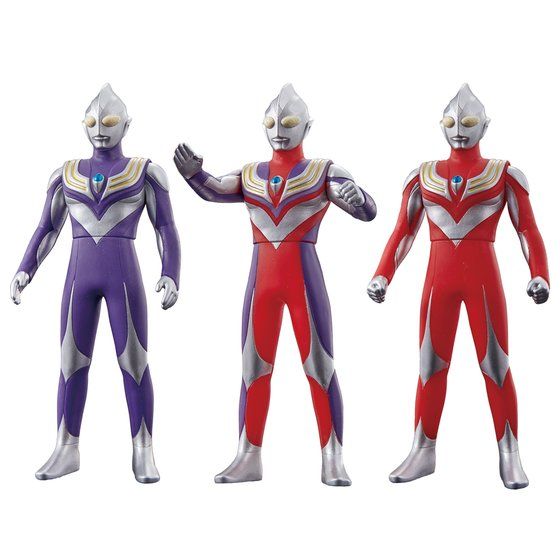 Ultraman Tiga 25th Anniversary Ultra Hero EX Figure Set