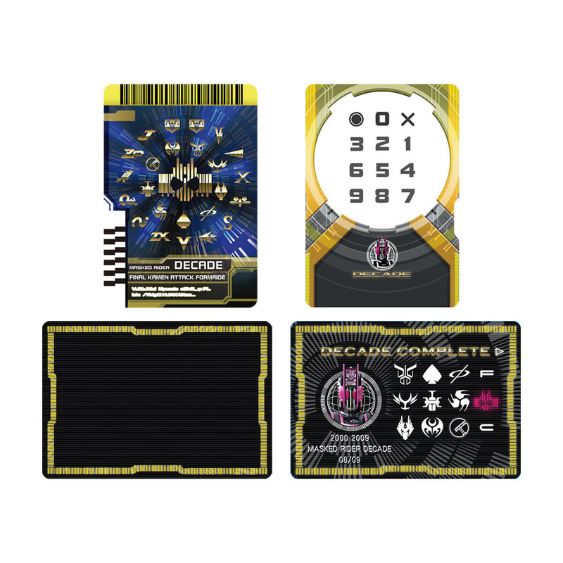 Code Card Decade Kamen Rider Decade Final Attack Ride Cards