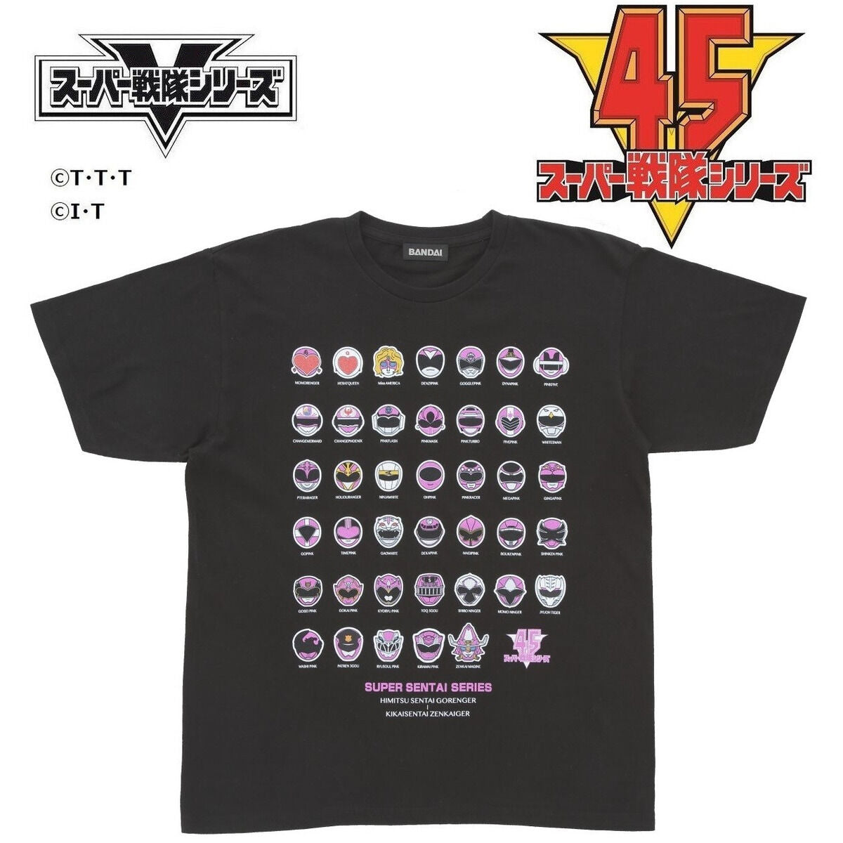 Super Sentai 45th Anniversary Pink Ranger T-Shirt