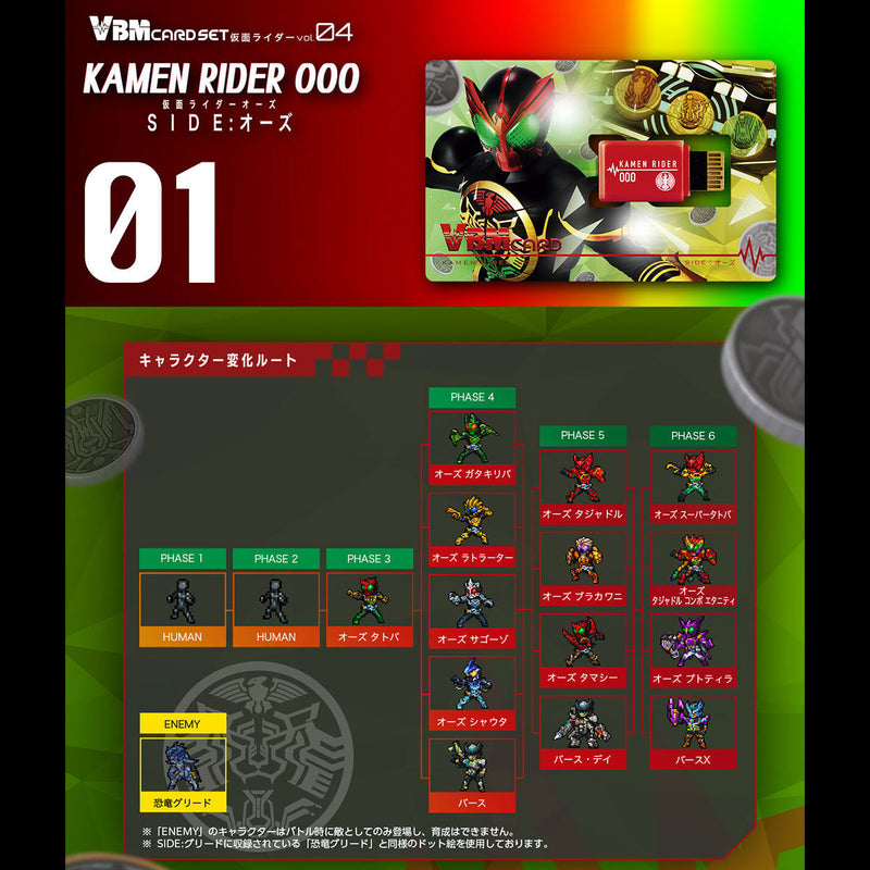 Kamen Rider VBM Card Set Vol 4: Side OOO & Greeed