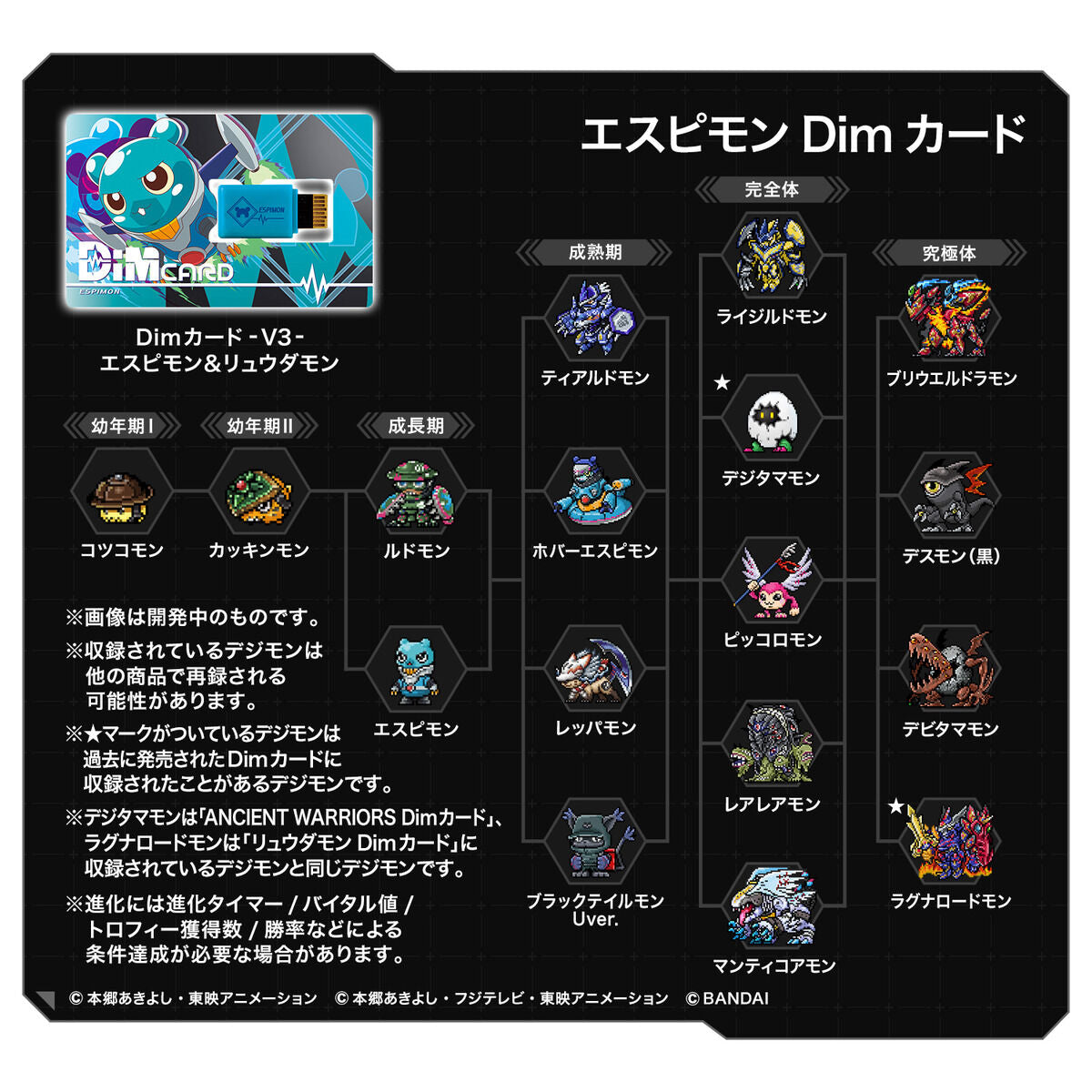 Digimon Dim Card V3 Espimon & Ryudamon Digimon Dim Card V3 Espimon & Ryudamon