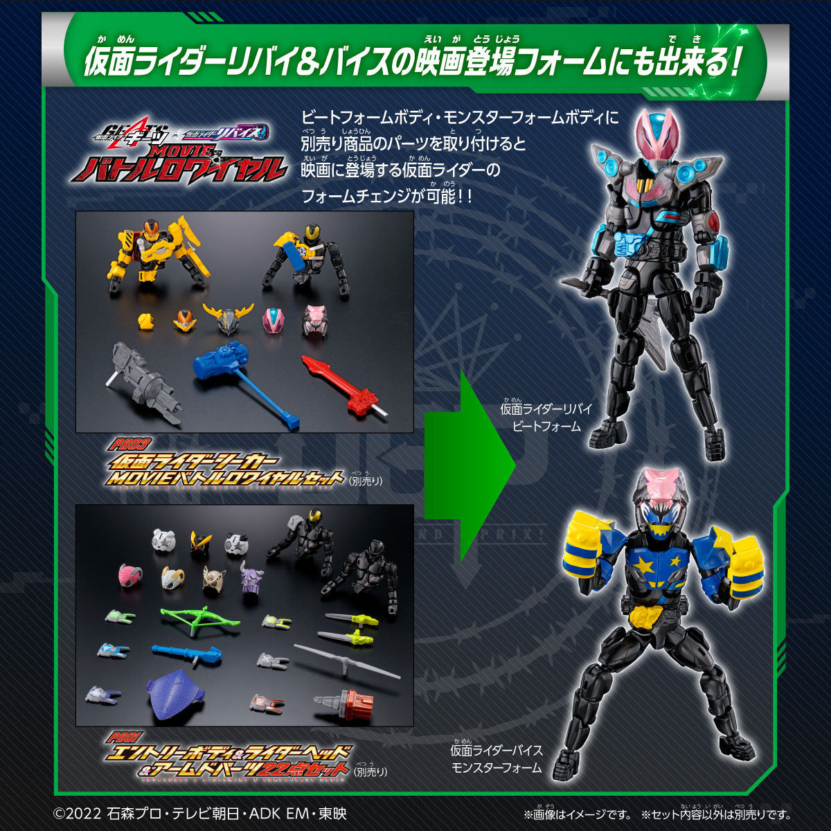 Kamen Rider Geats Revolve Change PB02 - Nago & Punkjack Set