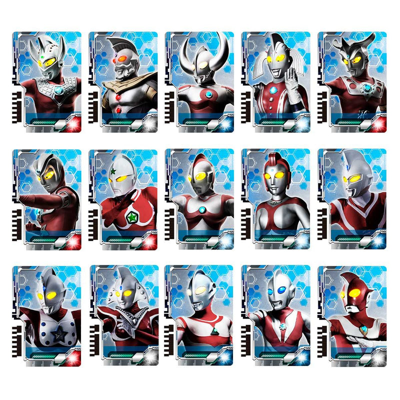 Ultraman Decker Ultra Dimension Card Set Prop Design | 58 Carte Ultra + 9 Mons + 2 Segrete | Collezione Da 69 Pezzi | Non DX
