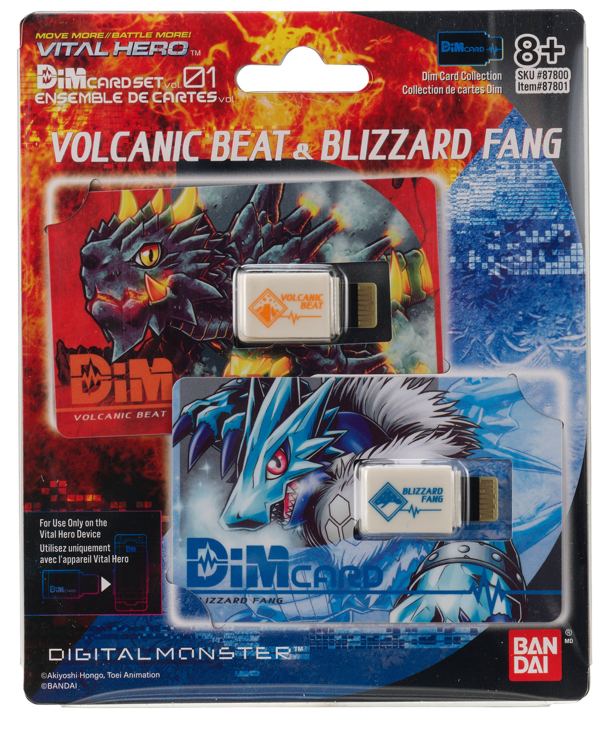 Vital Hero DIM Card Pack (Volcanic Beat & Blizzard Fang)