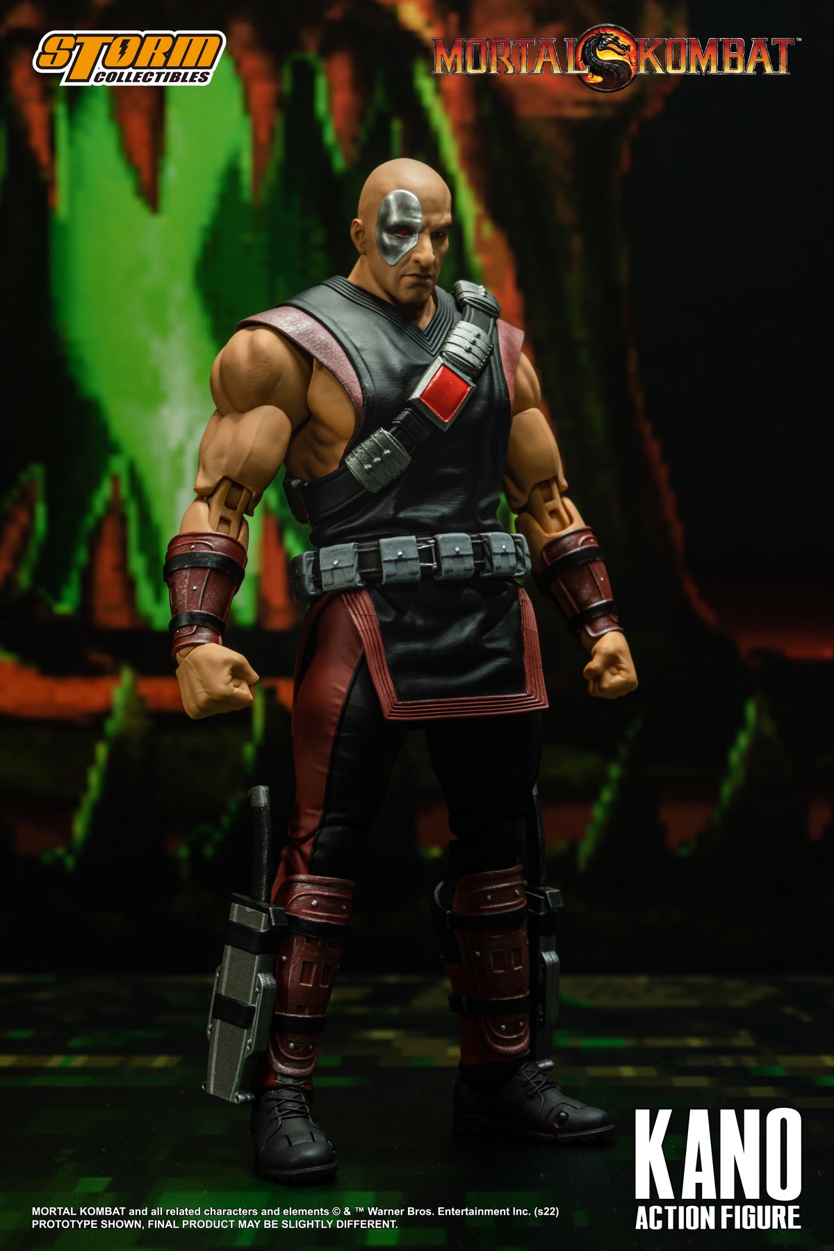 Kano Mortal Kombat Storm Collectible Action Figure